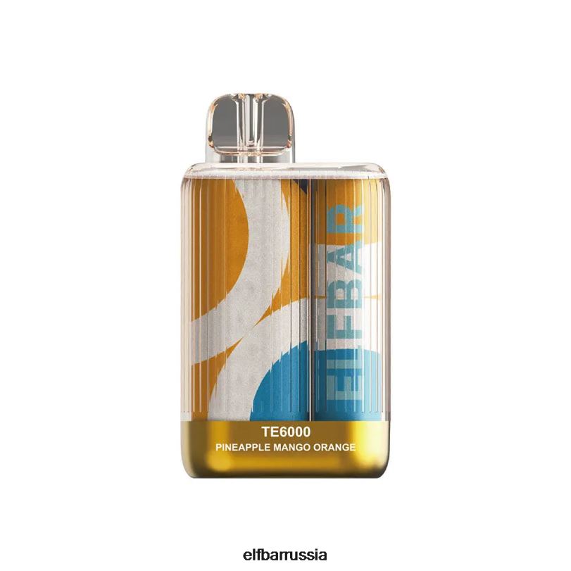 ELFBAR одноразовые затяжки vape te6000 ананас манго апельсин V4DFP83