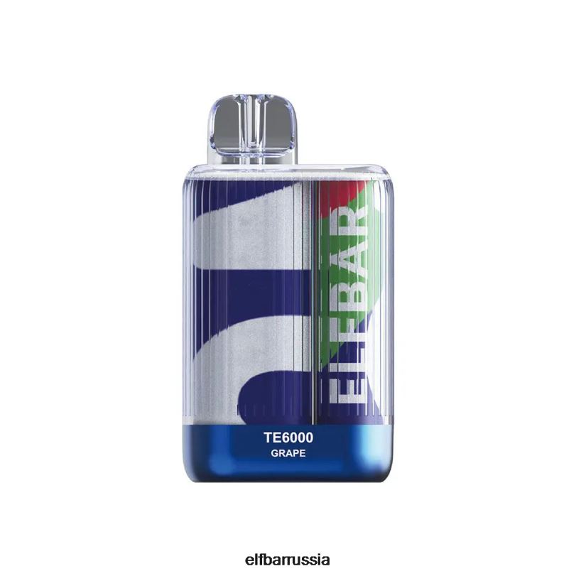 ELFBAR одноразовые затяжки vape te6000 виноград V4DFP86