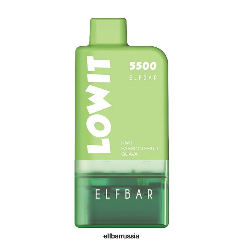 ELFBAR предварительно заполненный комплект модулей lowit 5500 2%nic киви, маракуйя, гуава V4DFP124