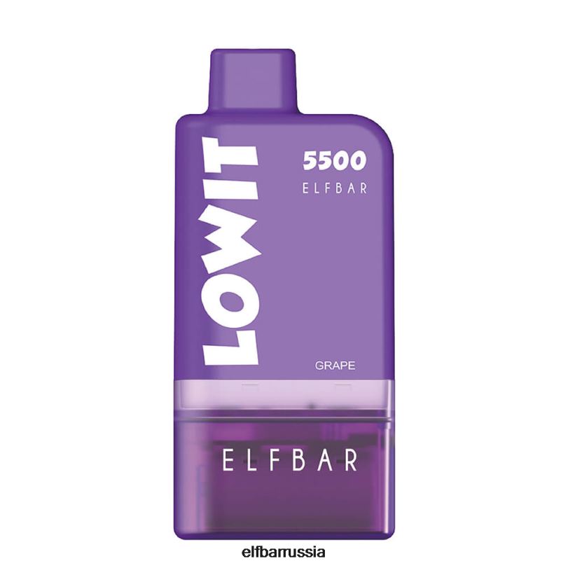ELFBAR предварительно заполненный комплект модулей lowit 5500 2%nic виноград V4DFP128