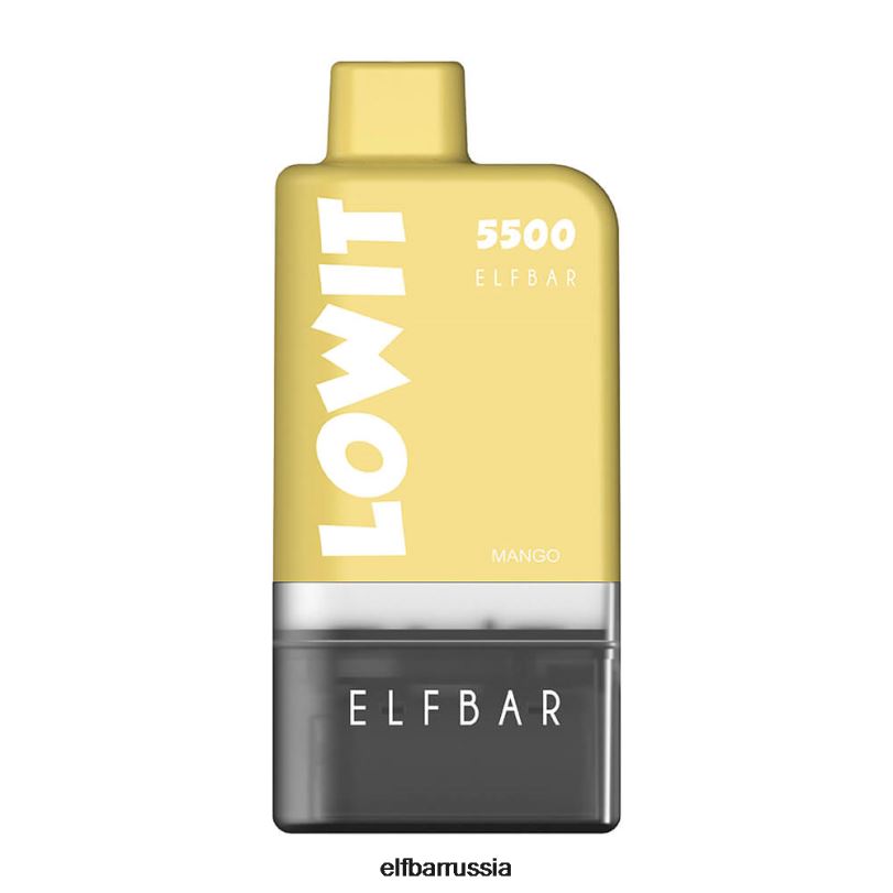 ELFBAR предварительно заполненный комплект модулей lowit 5500 2%nic манго V4DFP133