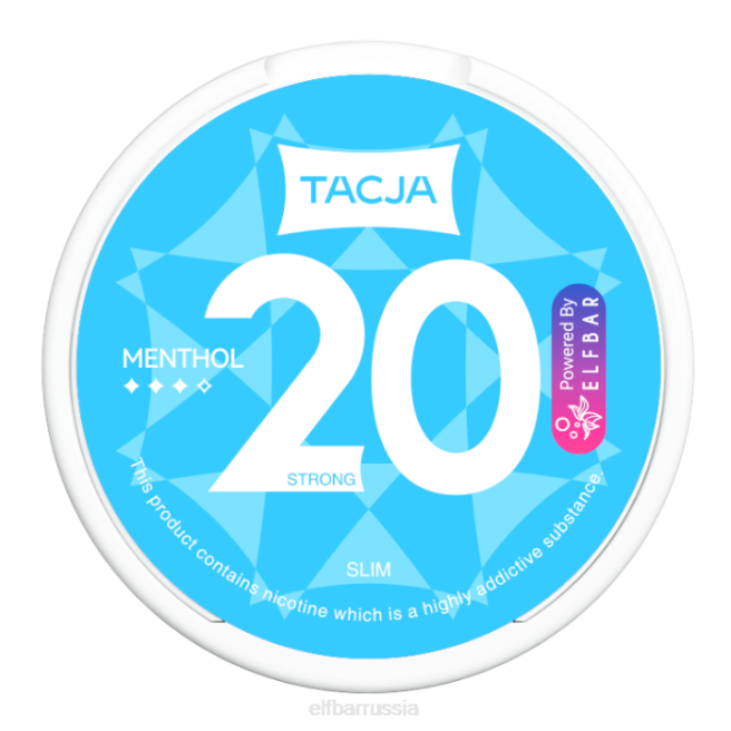 никотиновый пакетик elfbar tacja - ментол - 1 упаковка-12 мг/г 406J221